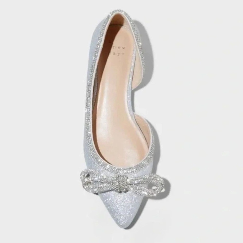 Juliette Crystal Bow Ballet Flats